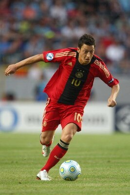 MALMO, SWEDEN - JUNE 29:  Mesut Ozil of Germany during the UEFA U21 European Championships Final match between England and Germany at the New Stadium on June 29, 2009 in Malmo, Sweden.  (Photo by Phil Cole/Getty Images)