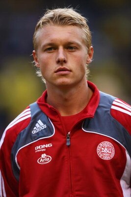 SOLNA, SWEDEN - JUNE 06:  Simon Kjaer of Denmark during the FIFA2010 World Cup Qualifying Group 1 match between Sweden and Denmark at the Rasunda Stadium on June 6, 2009 in Solna, Sweden. (Photo by Michael Steele/Getty Images)