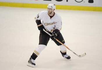 DETROIT, MI - MAY 1:  Ryan Whitney #19 of the Anaheim Ducks skates against the Detroit Red Wings during Game One of the Western Conference Semifinals of the 2009 NHL Stanley Cup Playoffs on May 1, 2009 at Joe Louis Arena in Detroit, Michigan. (Photo by: G