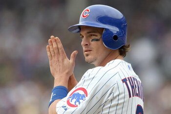 CHICAGO - JUNE 17:  Ryan Theriot #2 of the Chicago Cubs looks on against the Chicago White Sox on June 17, 2009 at Wrigley Field in Chicago, Illinois. (Photo by Jonathan Daniel/Getty Images) 