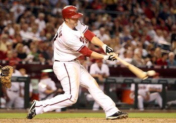 PHOENIX - AUGUST 10:  Mark Reynolds #27 of the Arizona Diamondbacks bats against the New York Mets during the major league baseball game at Chase Field on August 10, 2009 in Phoenix, Arizona. The Diamondbacks defeated the Mets 7-4.  (Photo by Christian Pe