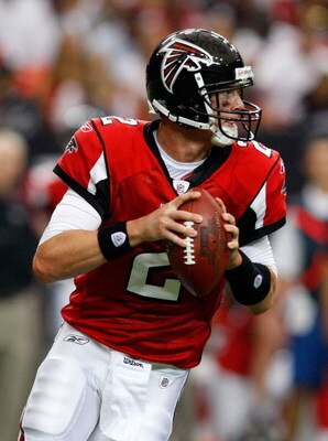 ATLANTA - SEPTEMBER 13:  Quarterback Matt Ryan #2 of the Atlanta Falcons against the Miami Dolphins at Georgia Dome on September 13, 2009 in Atlanta, Georgia.  (Photo by Kevin C. Cox/Getty Images)