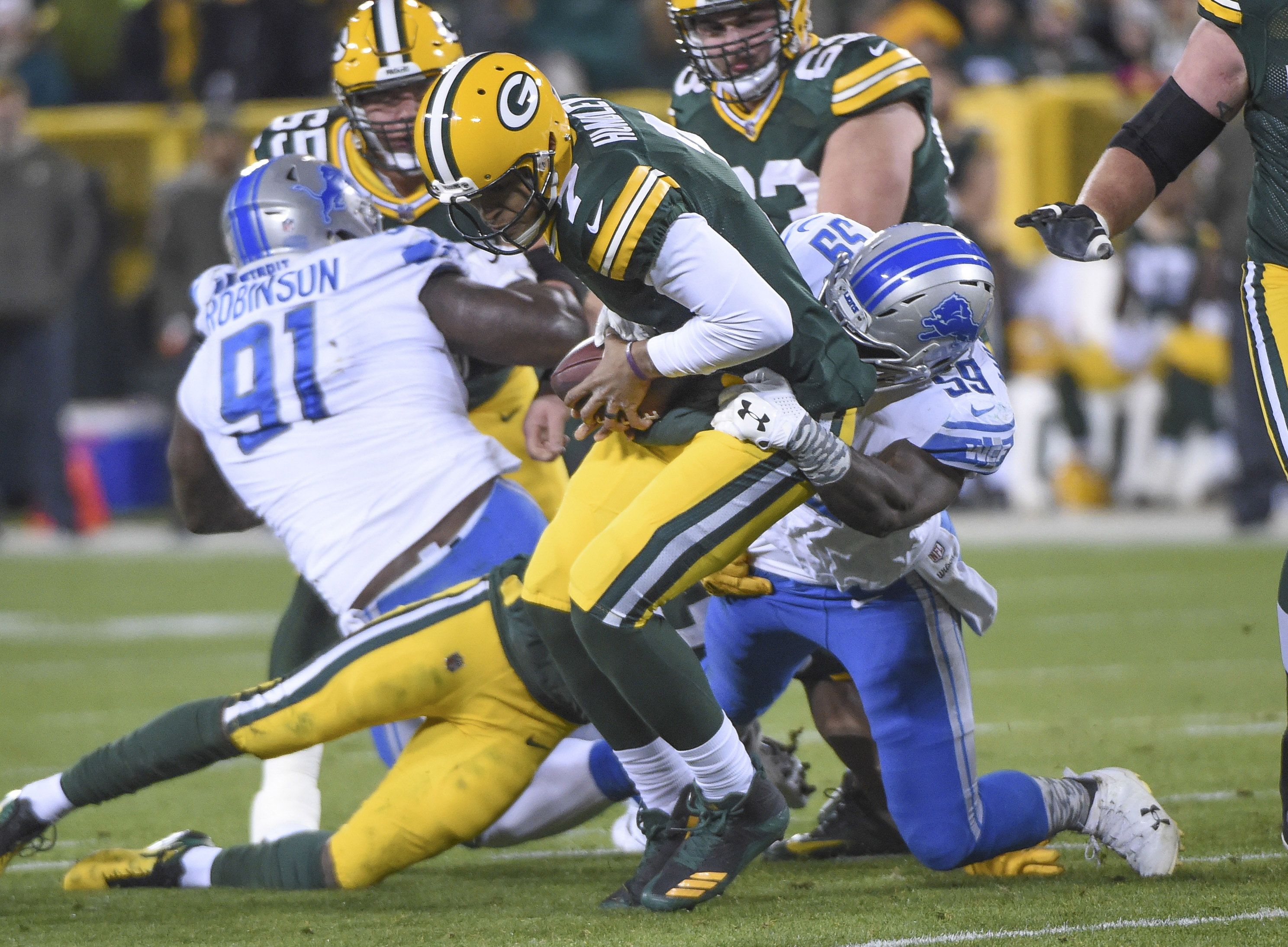 Aaron Jones, Packers' running game gash Bears en route to 27-10 victory -  Acme Packing Company