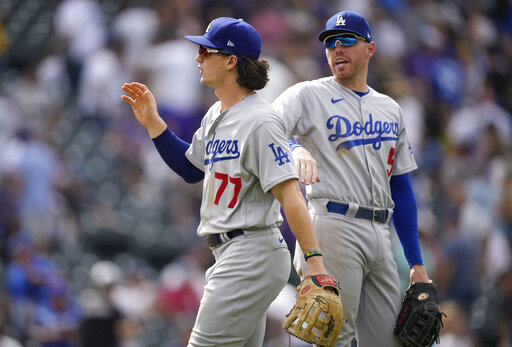 Outman homers in first MLB at-bat, Dodgers top Rockies 7-3