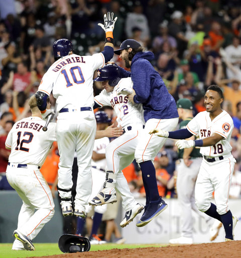 Astros top A's 8-3