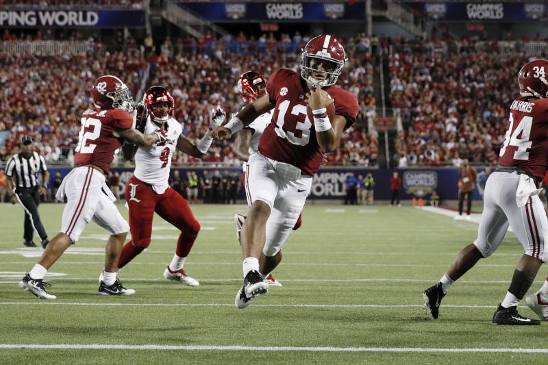 Tua Tagovailoa Alabama Blow Out Louisville With Lamar Jackson In