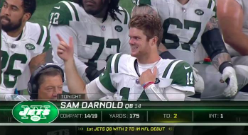 New York Jets, Sam Darnold manhandle the Detroit Lions, 48-17