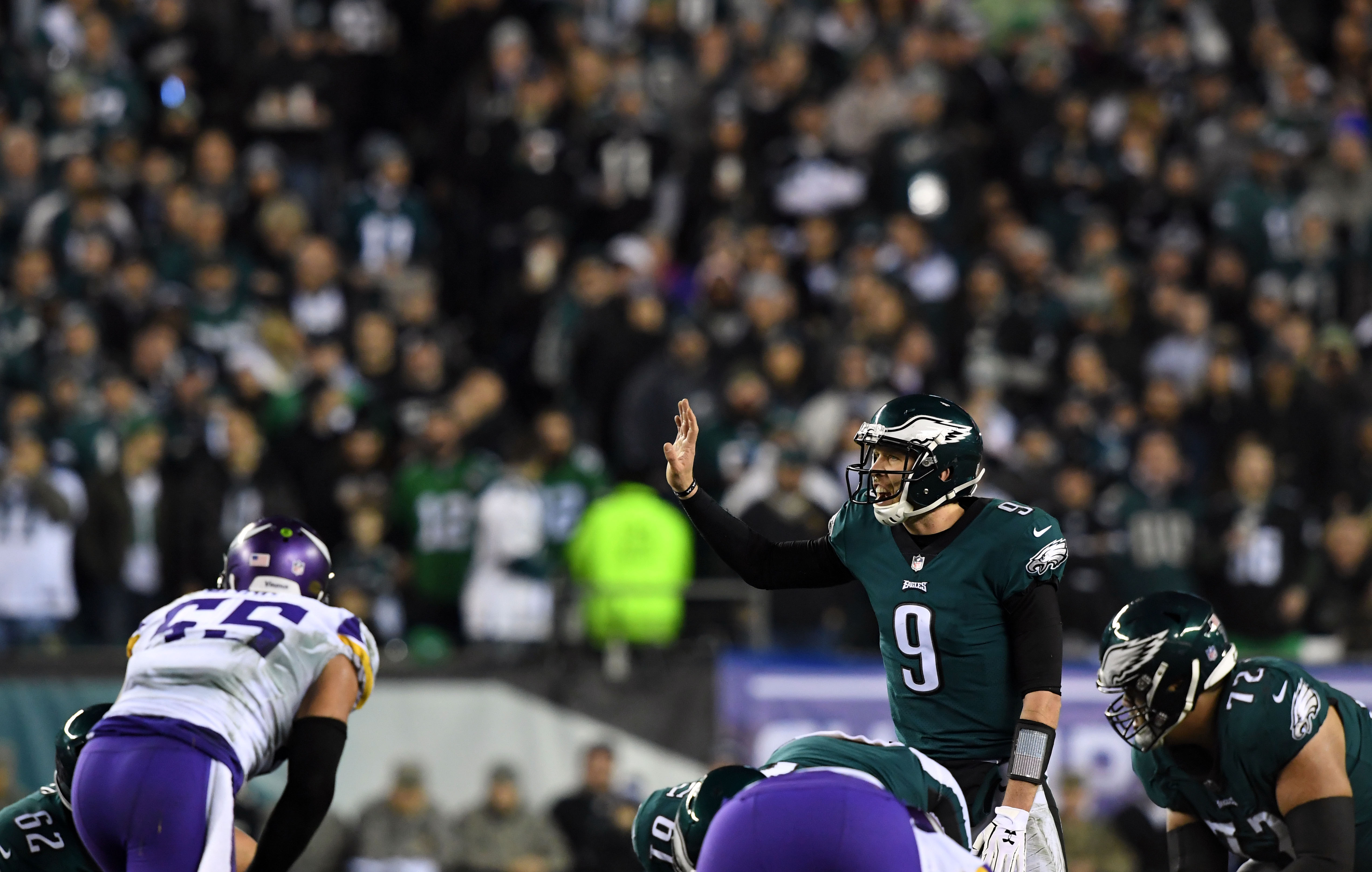 Mike Trout was cheering on the Eagles in a dog mask at the NFC Championship  game 