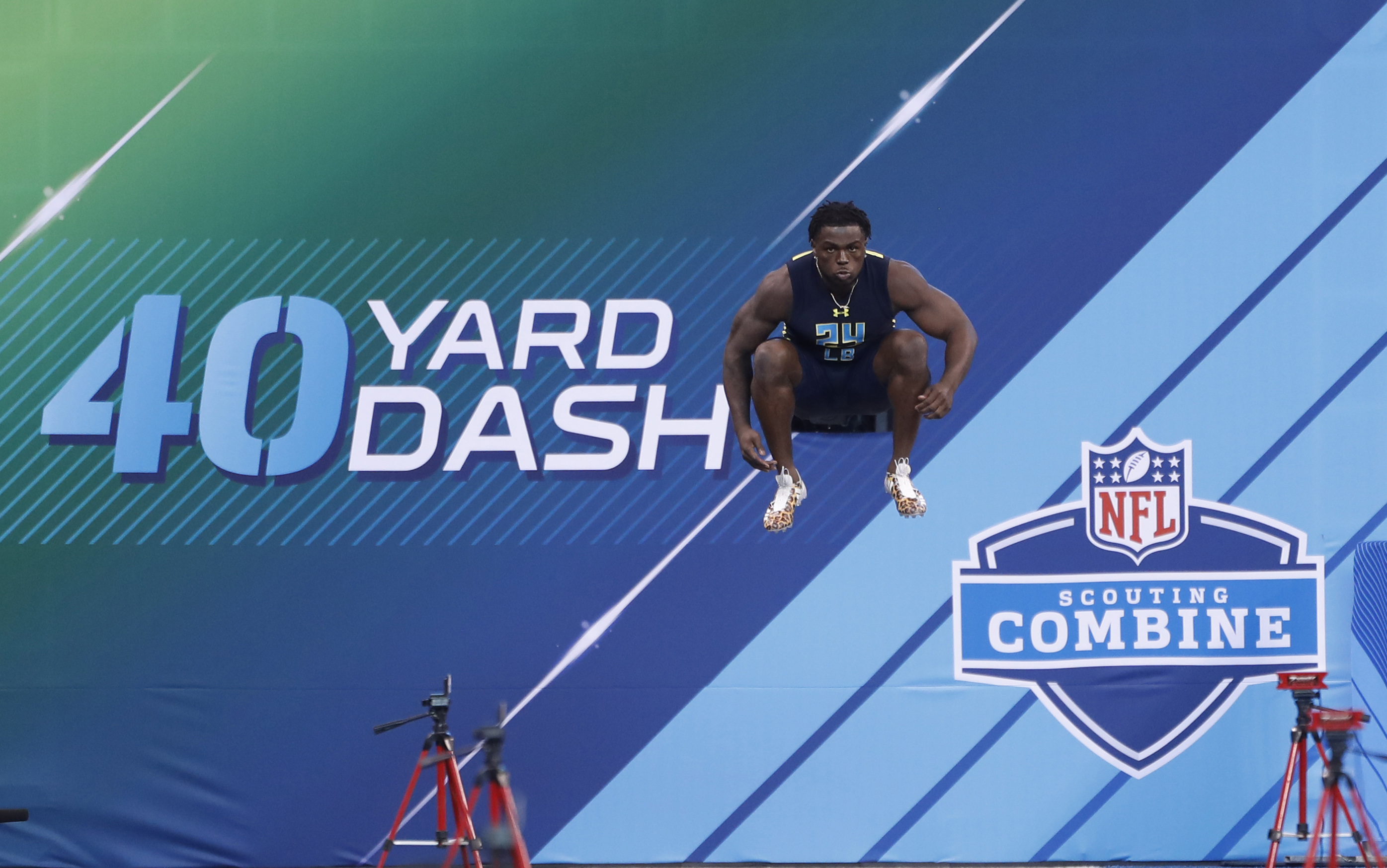 Joey Bosa vs. J.J. Watt vs. Jadeveon Clowney 40-Yard Dash Simulcam Race