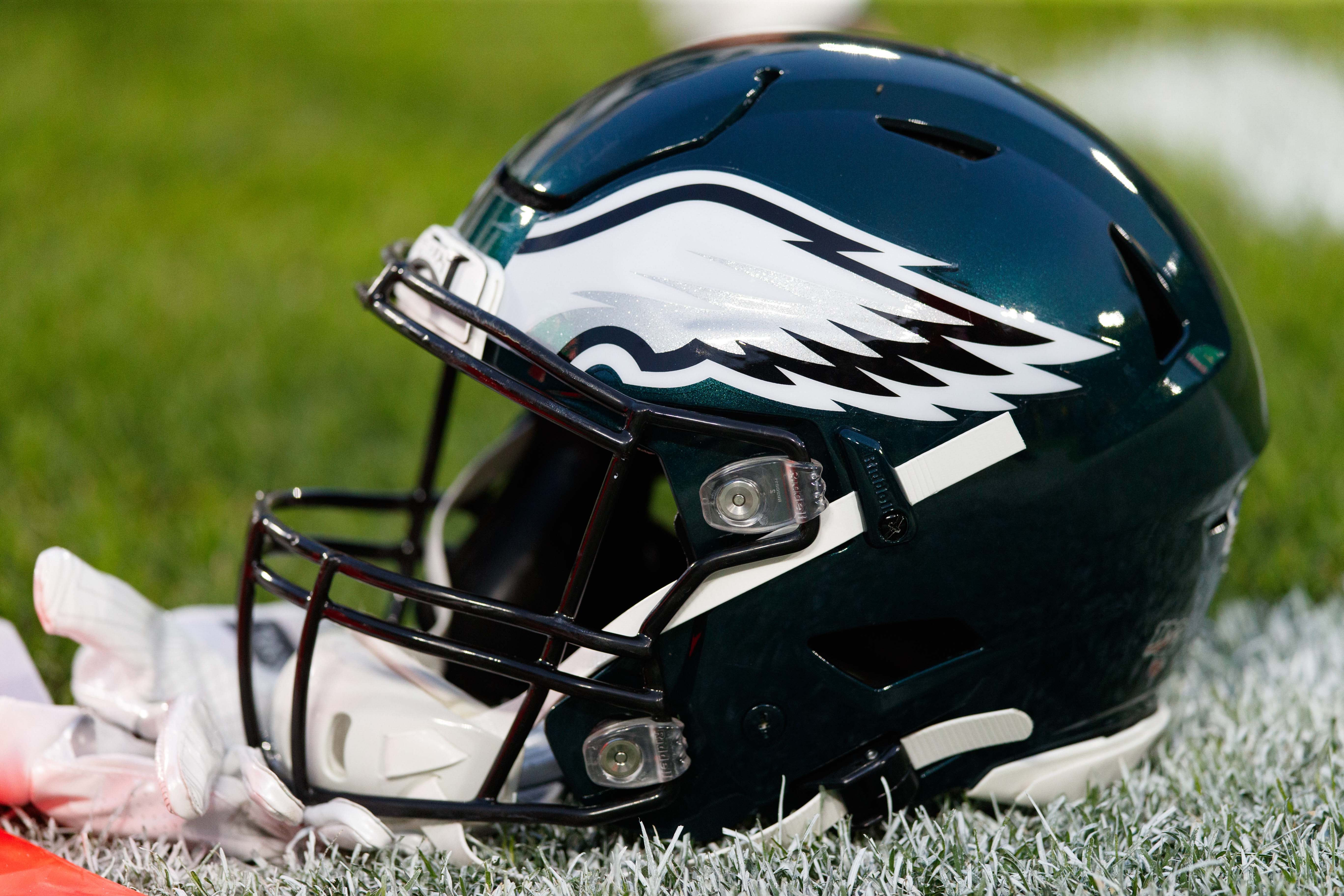 Philadelphia Eagles - White jerseys, green pants for #PHIvsNYG.  #FlyEaglesFly