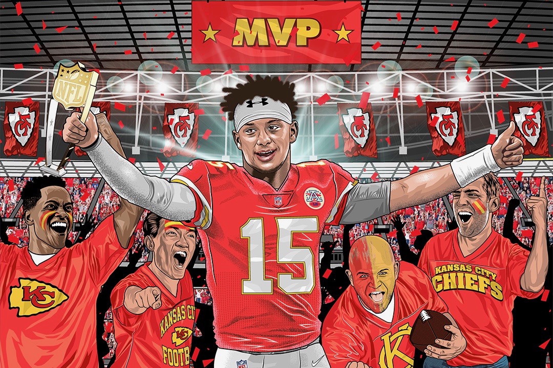 Kansas City Chiefs Patrick Mahomes MVP Fanart All Over Print Shirt