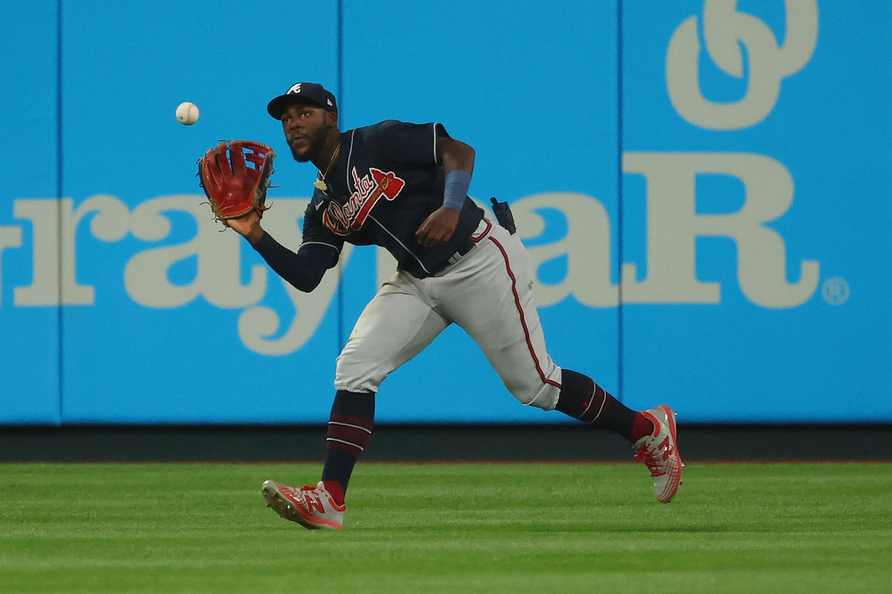 Jackson Stephens of the Atlanta Braves pitches during the ninth News  Photo - Getty Images