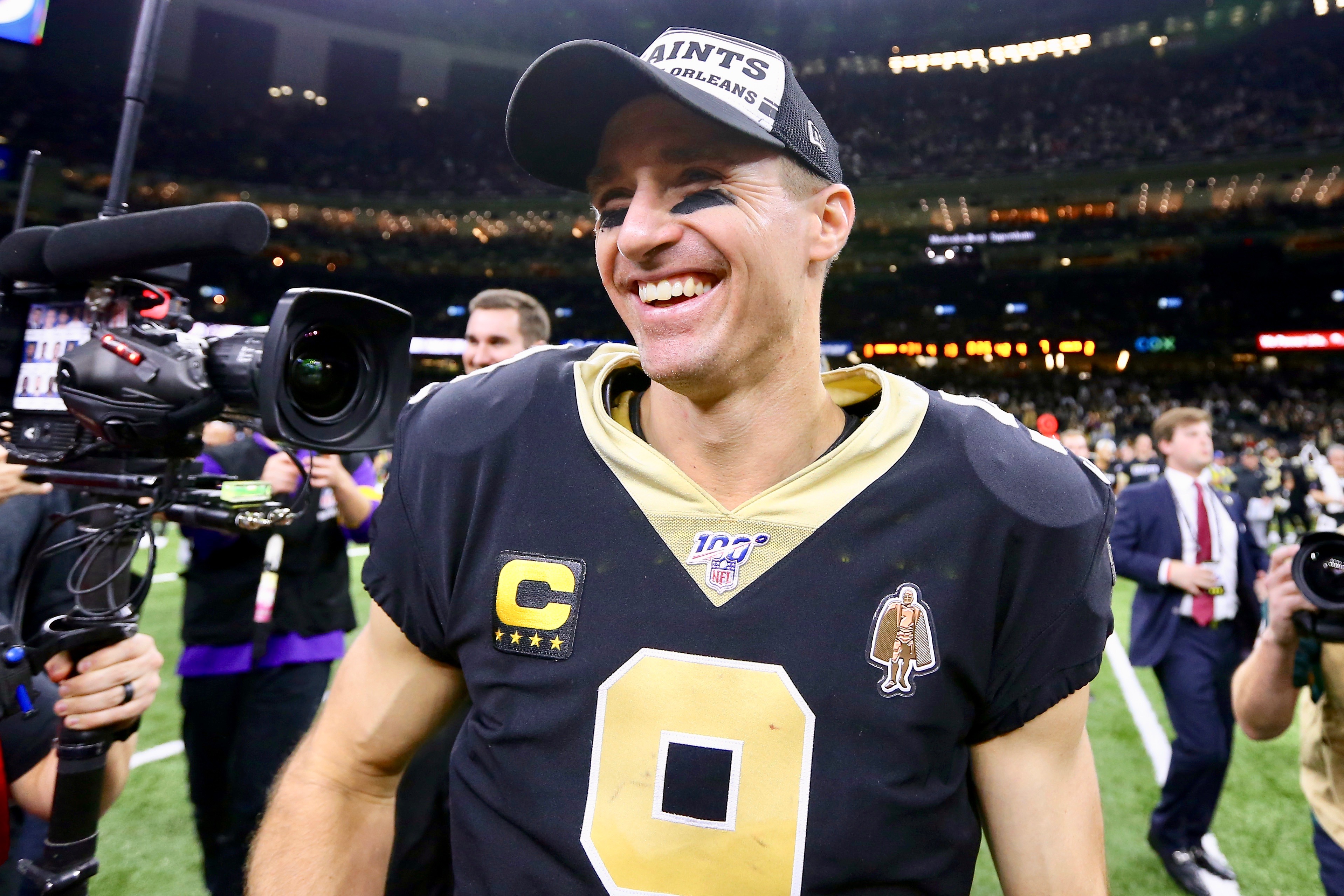 Saints Brees by Colts 34-7 on History Making Night in New