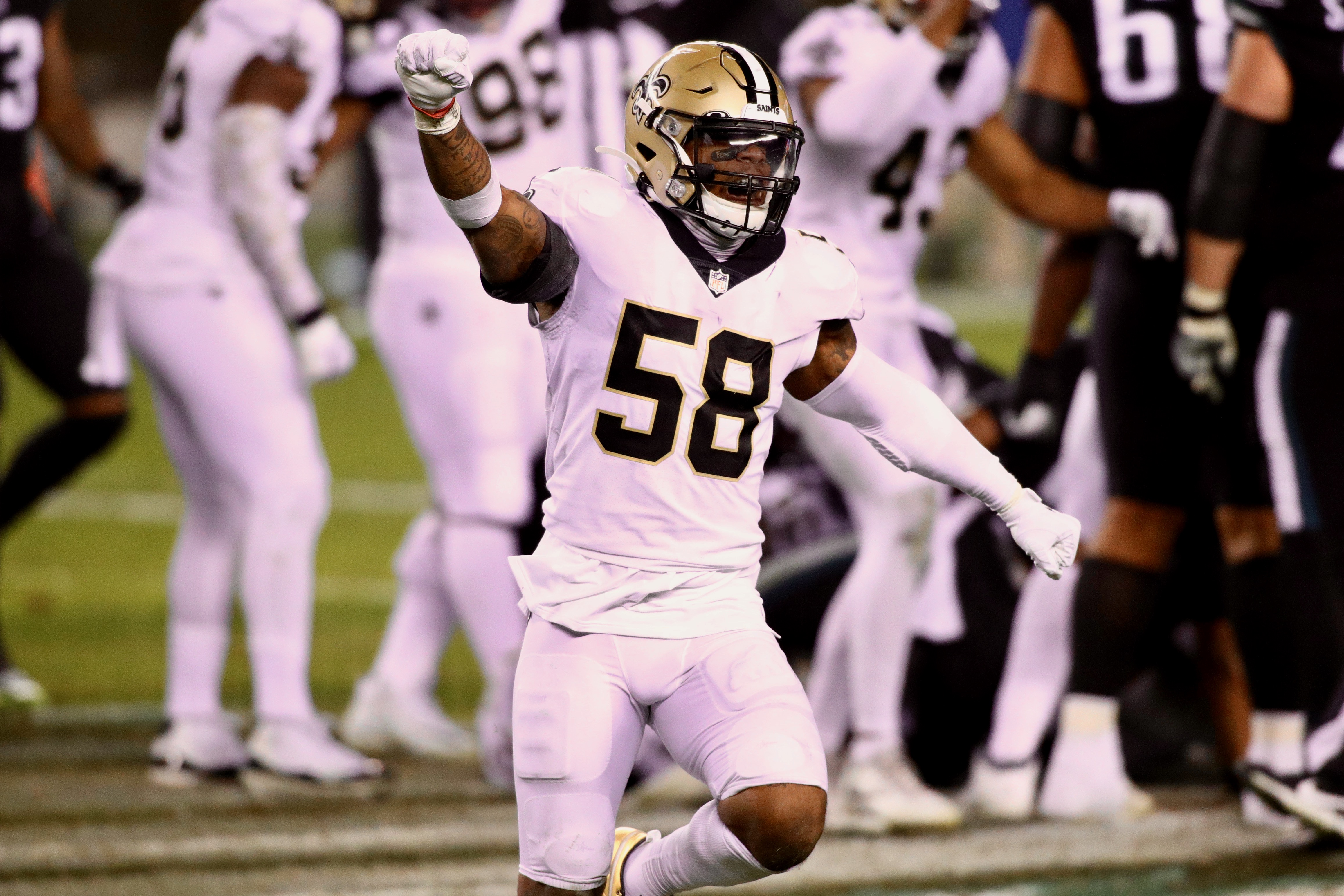 Saints LB Kwon Alexander named club's 2021 Ed Block Courage Award winner –  Crescent City Sports