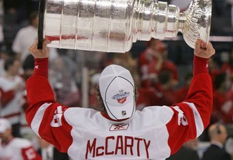 Darren McCarty did this in game for the 1997 Cup Finals and helped bri