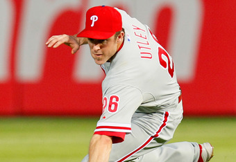 PHILLIES BELL on X: OTD 2014: #Phillies 1B Ryan Howard, 2B Chase Utley, SS Jimmy  Rollins set a new National League record by starting their 887th game  together as an infield trio.