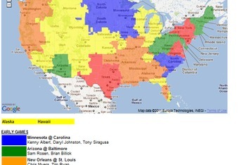 NFL Coverage Map Week 4: TV Schedule for FOX, CBS Broadcasts