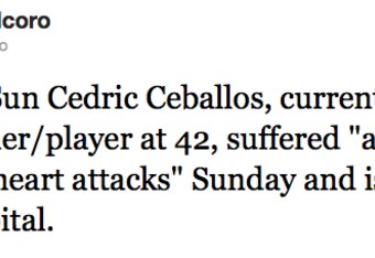 Cedric ceballos heart attack