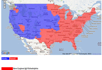 NFL Coverage Map Week 12: TV schedule for FOX, CBS broadcasts