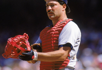 Former New York Yankees catcher Rick Cerone (10) during the