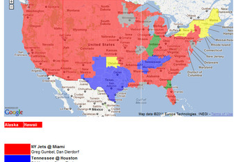 nfl week one tv map