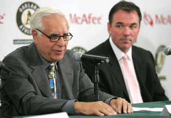 Billy Beane of Oakland Athletics defends trades despite early exit