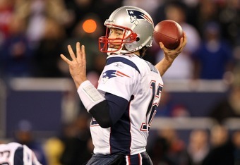 29 December 2007: New England Patriots Tom Brady #12 leaves the