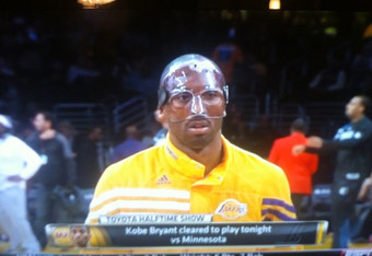 Kobe Bryant Mask: Pics of Lakers Star's Newest Look | Bleacher Report ...