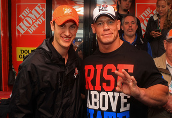 John Cena Poses With Philadelphia Flyers Jersey Days Before Bruins