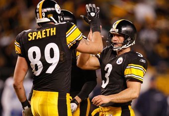 Pittsburgh Steelers tight end Matt Spaeth (89) warms up prior to a