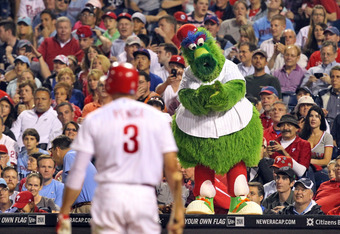 Phillie Phanatic Mascot Surprises Fan at Wedding Ceremony First Look