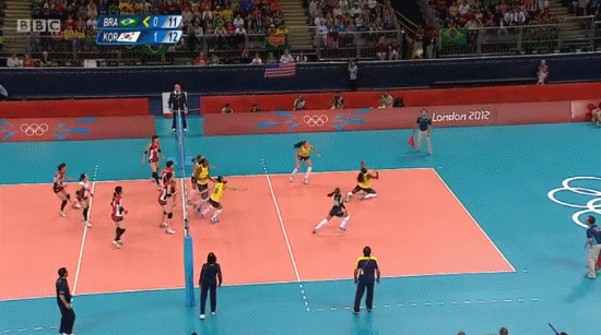 can you kick in volleyball olympics
