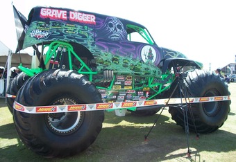 The Legend of Grave Digger: Monster Truck's Black and Green Wrecking ...