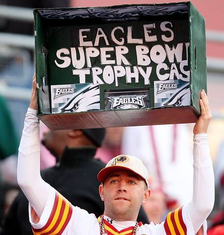 empty super bowl trophy case