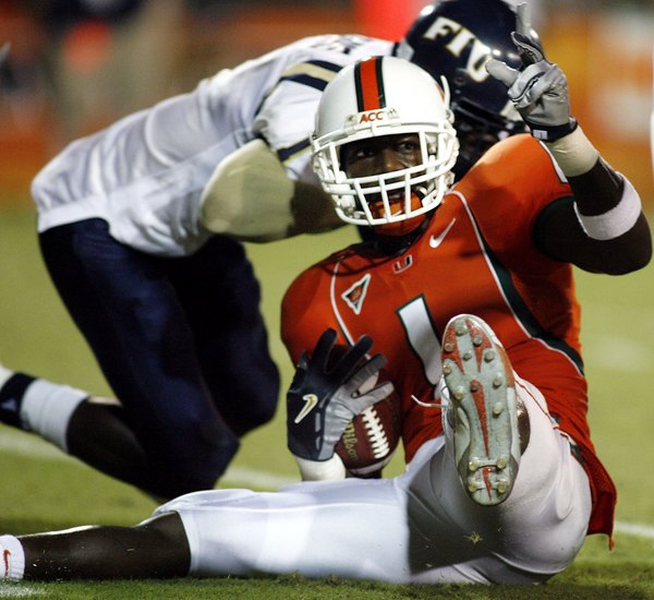 Miami Hurricanes #5 Johnson 20 Ed Reed 47 Irvin 52 Ray Lewis