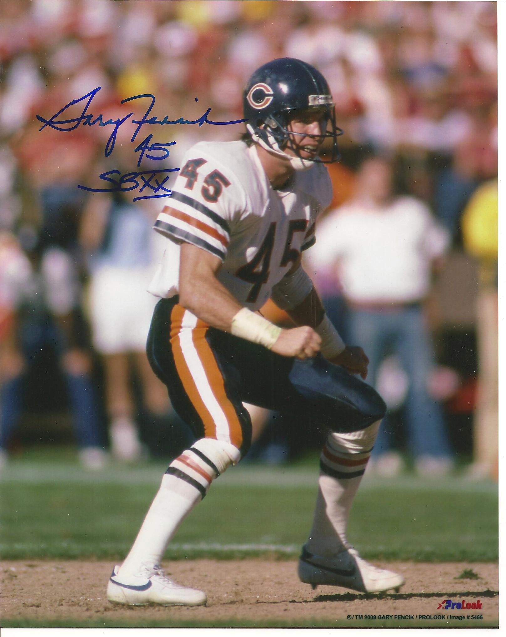 Vintage Autographed Chicago Bears Cards: Gary Fencik Brian 