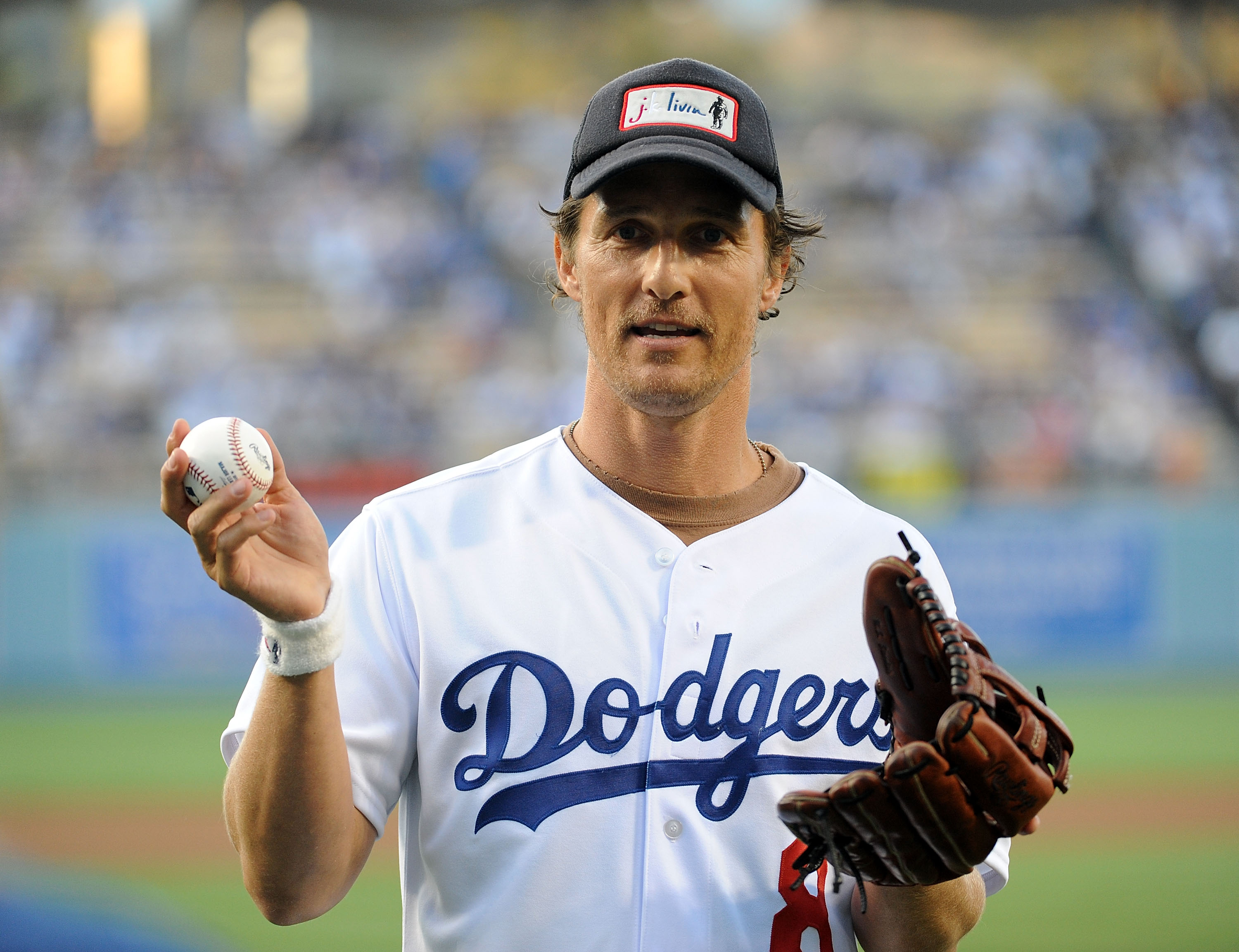Celebrities at Los Angeles Dodgers games