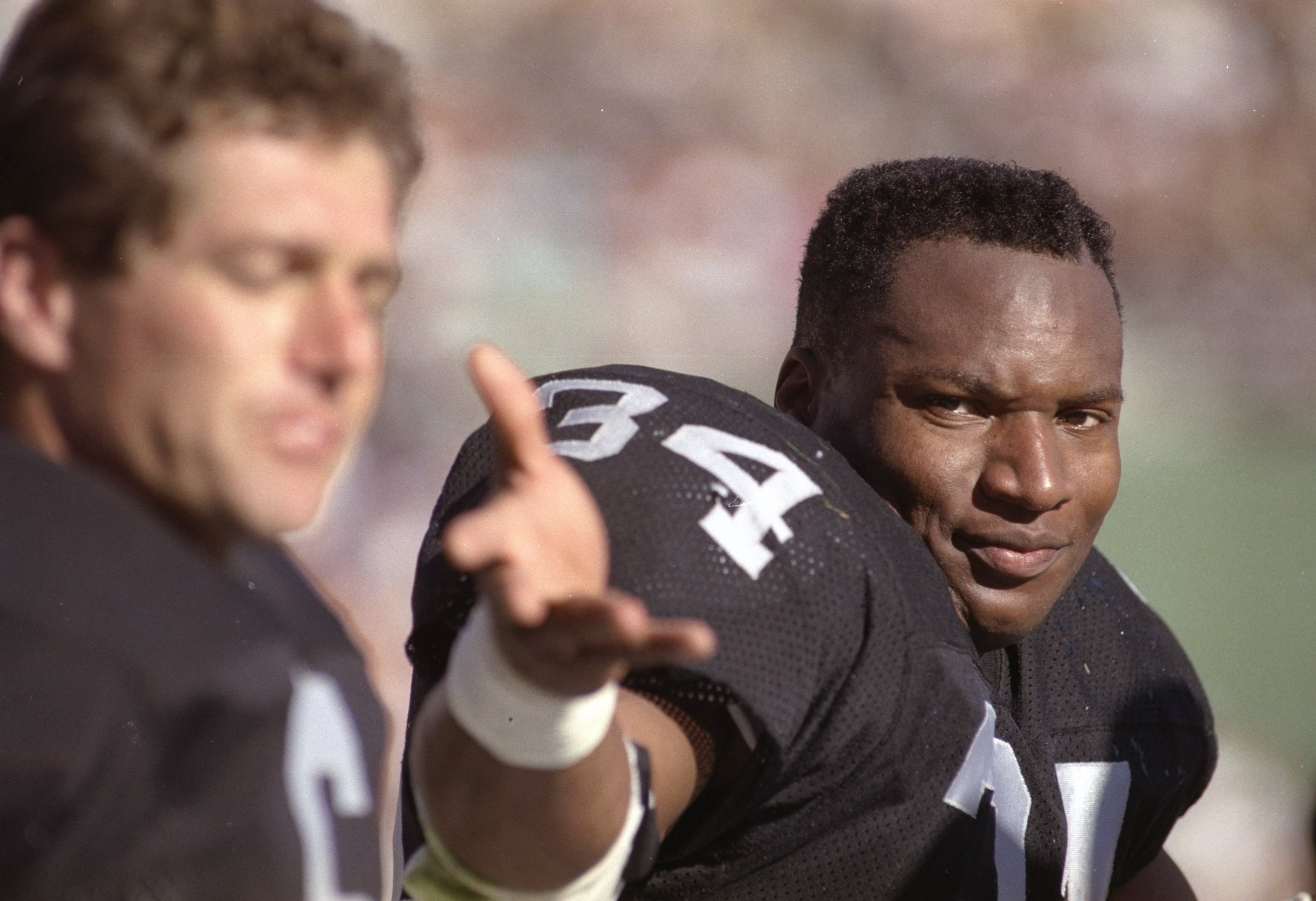 21 Oct 1990:  Running back Bo Jackson of the Los Angeles Raiders looks on during a game against the San Diego Chargers at the Los Angeles Memorial Coliseum in Los Angeles, California.  The Raiders won the game, 24-9. Mandatory Credit: Otto Greule Jr.  /Al