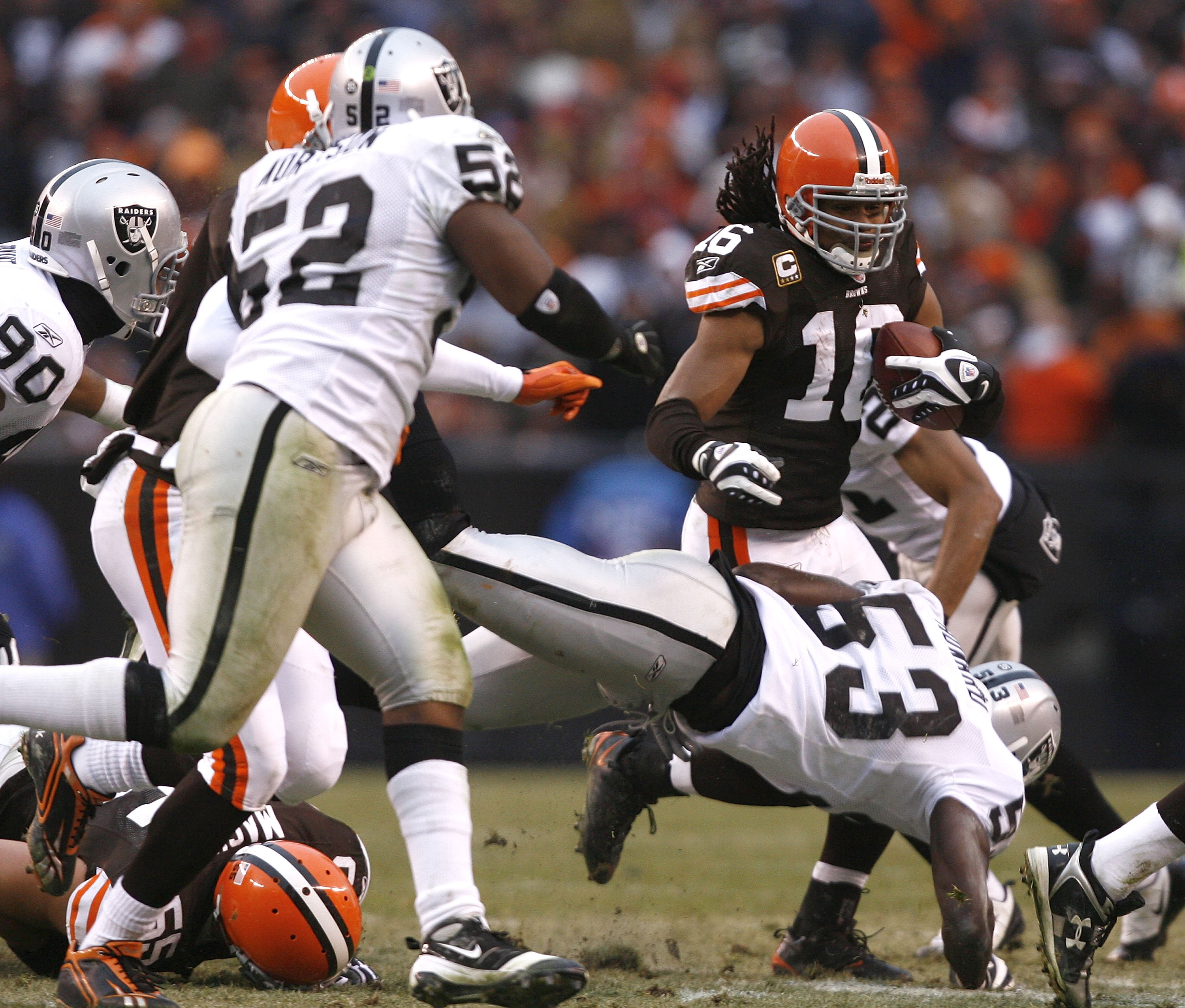 Lot Detail - 2011 Josh Cribbs Cleveland Browns Game Worn Road