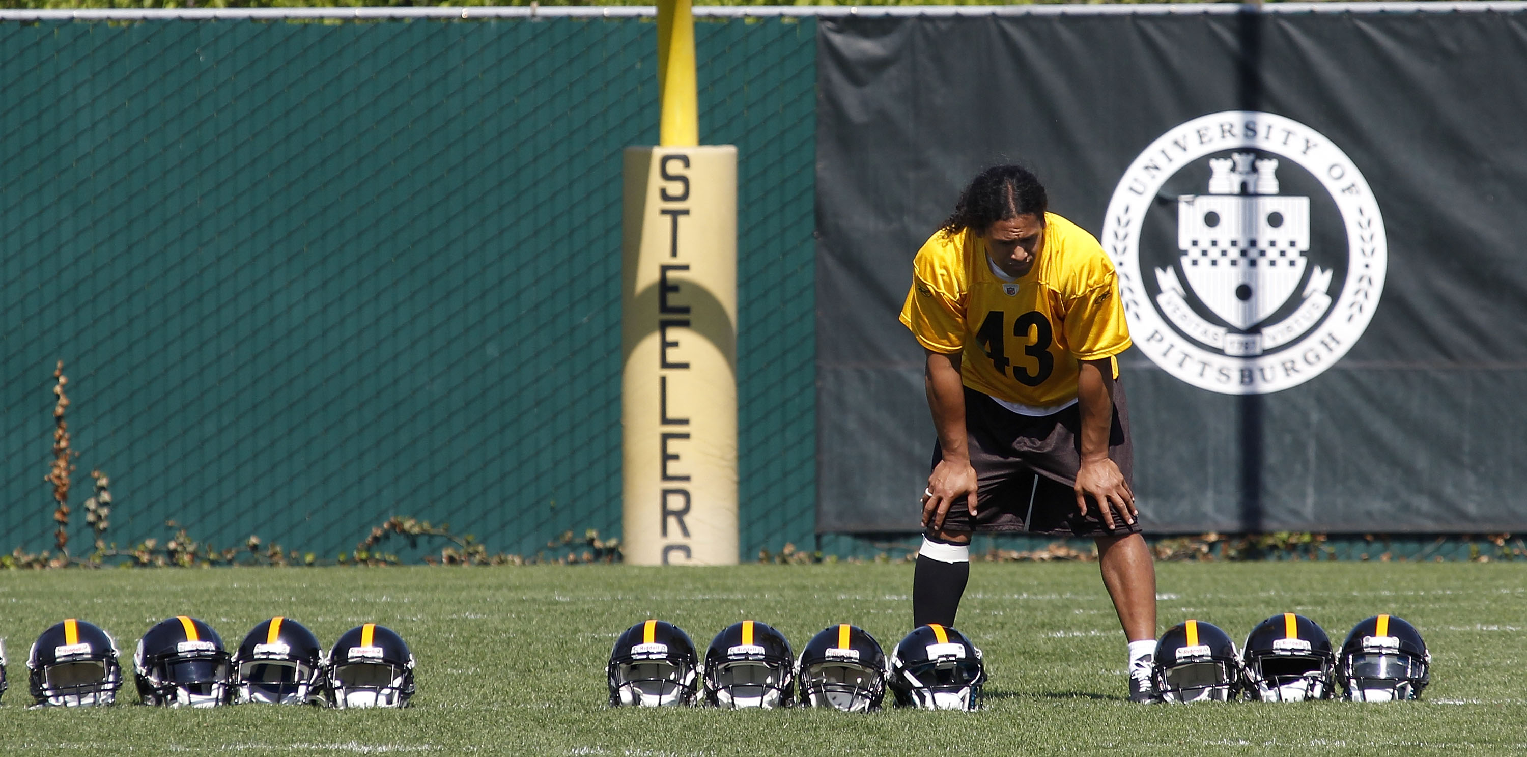 Split Home & Away Legacy Troy Polamalu Pittsburgh Steelers Home