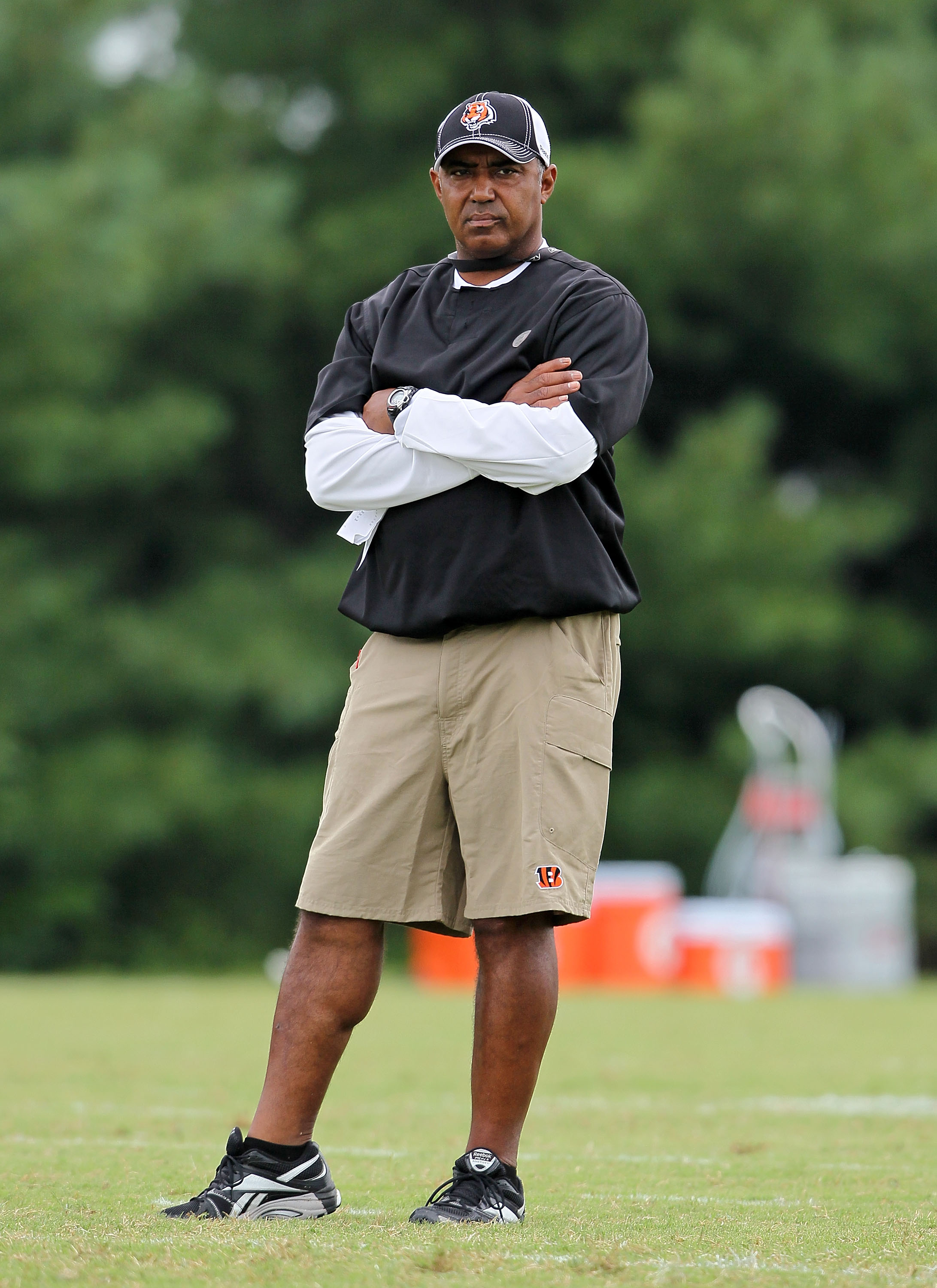 GEORGETOWN, KY - JULY 31:  Marvin Lewis the Head Coach of the Cincinnati Bengals is pictured during the Bengals training camp at Georgetown College on July 31, 2010 in Georgetown, Kentucky.  (Photo by Andy Lyons/Getty Images)