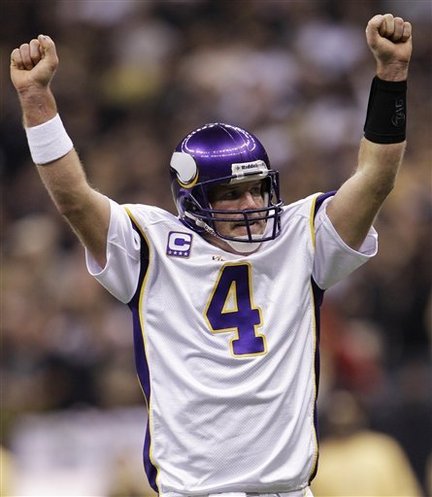 2009 Brett Favre To Greg Lewis Back of the End Zone Game-Winning TD, Vikings vs. 49ers