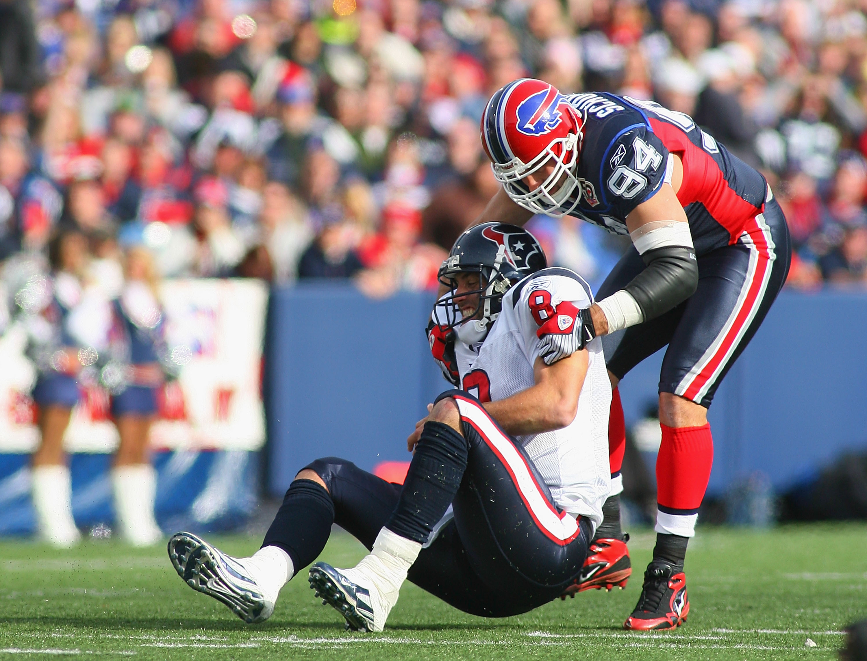 14 September 2009. Bills Defensive End Aaron Schobel (94) with a