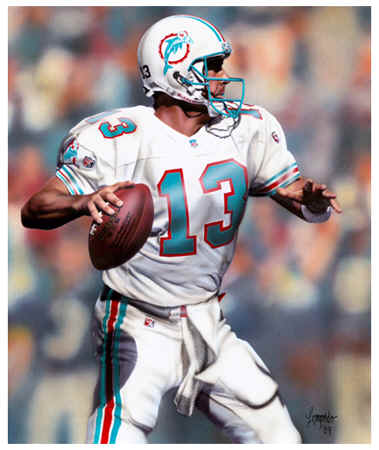 Great Larry Csonka Miami Dolphins MVP SB VIII Art Print 