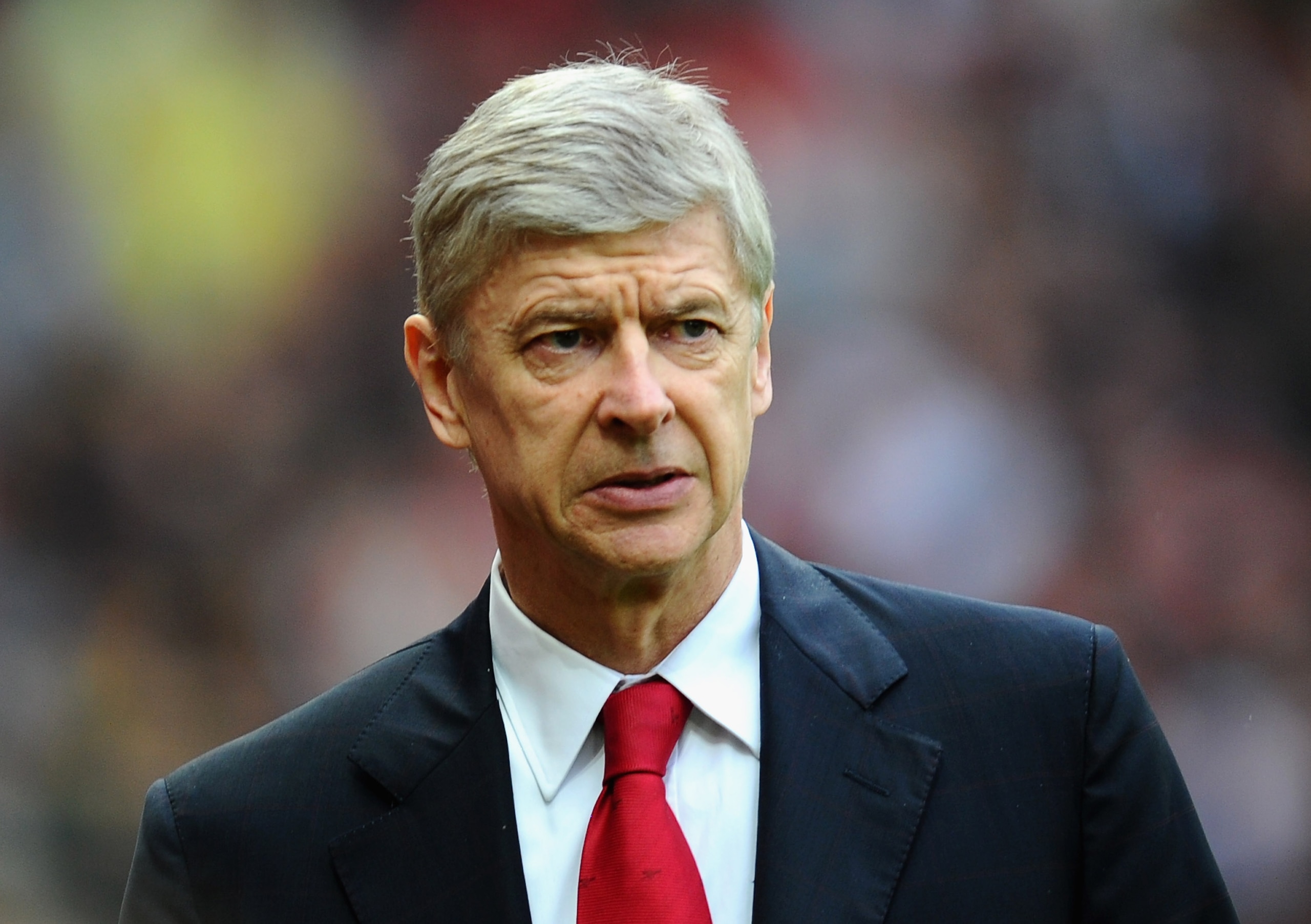 MANCHESTER, ENGLAND - MARCH 12:  Arsenal manager Arsene Wenger looks on ahead of the FA Cup sponsored by E.On Sixth Round match between Manchester United and Arsenal at Old Trafford on March 12, 2011 in Manchester, England.  (Photo by Clive Mason/Getty Im