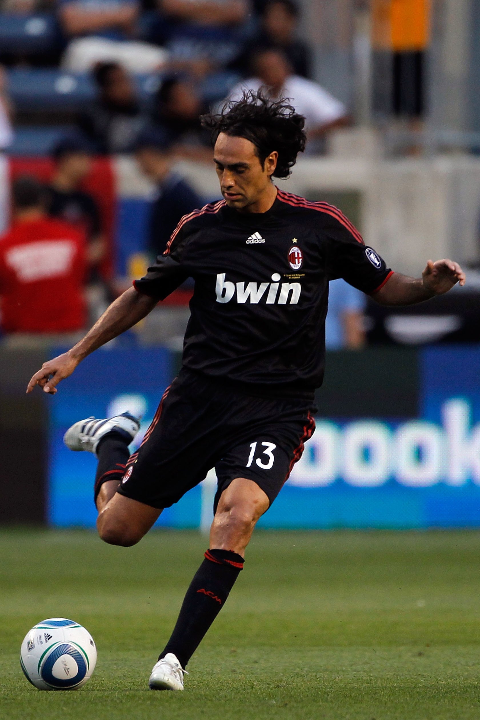 CHICAGO - MAY 30:  Alessandro Nesta #13 of AC Milan kicks the ball while taking on the Chicago Fire during an international friendly at Toyota Park on May 30, 2010 in Chicago, Illinois.  (Photo by Jonathan Daniel/Getty Images)
