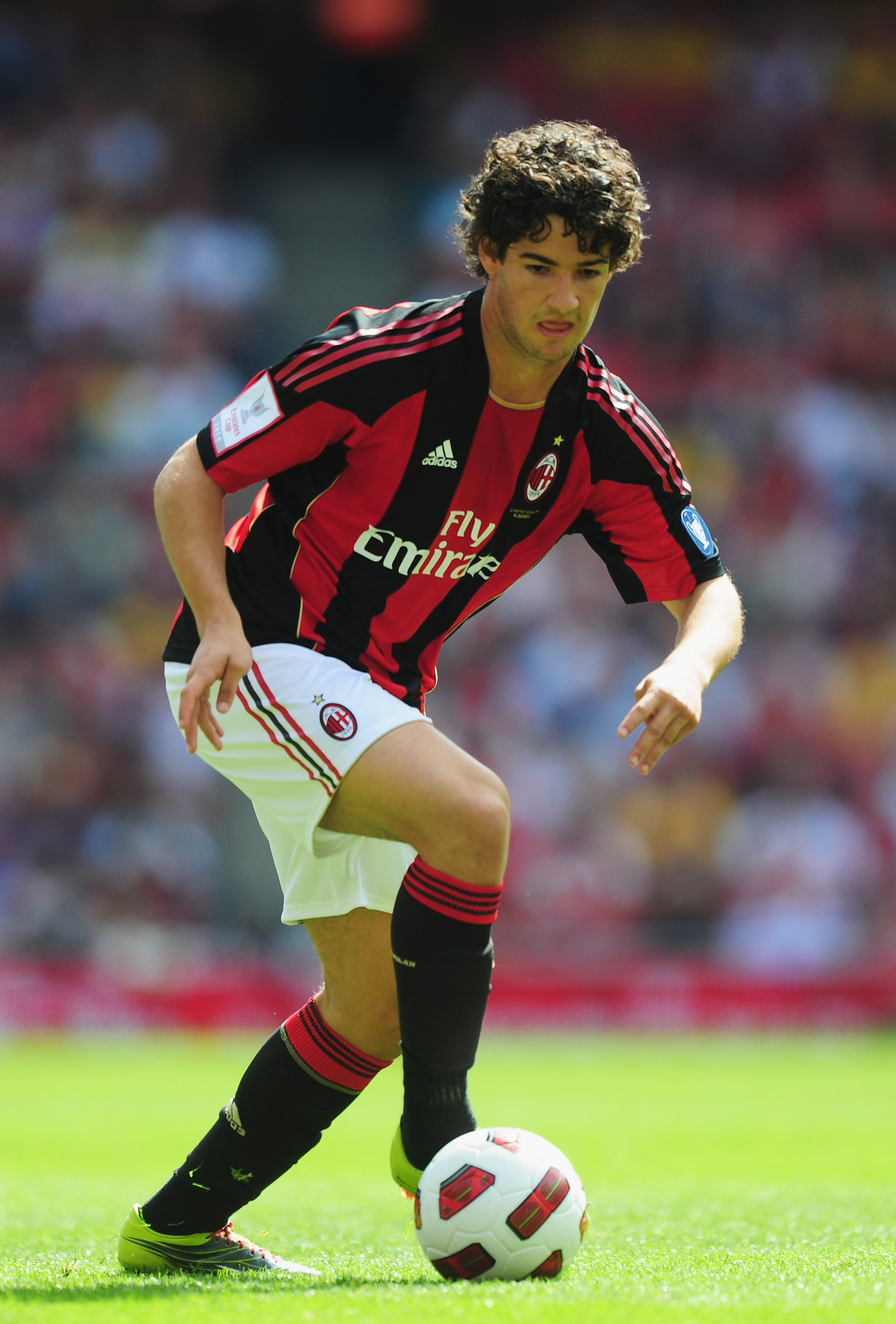 LONDON, ENGLAND - AUGUST 01:  Pato of AC Milan in action during the Emirates Cup match between AC Milan and Lyon at Emirates Stadium on August 1, 2010 in London, England.  (Photo by Mike Hewitt/Getty Images)