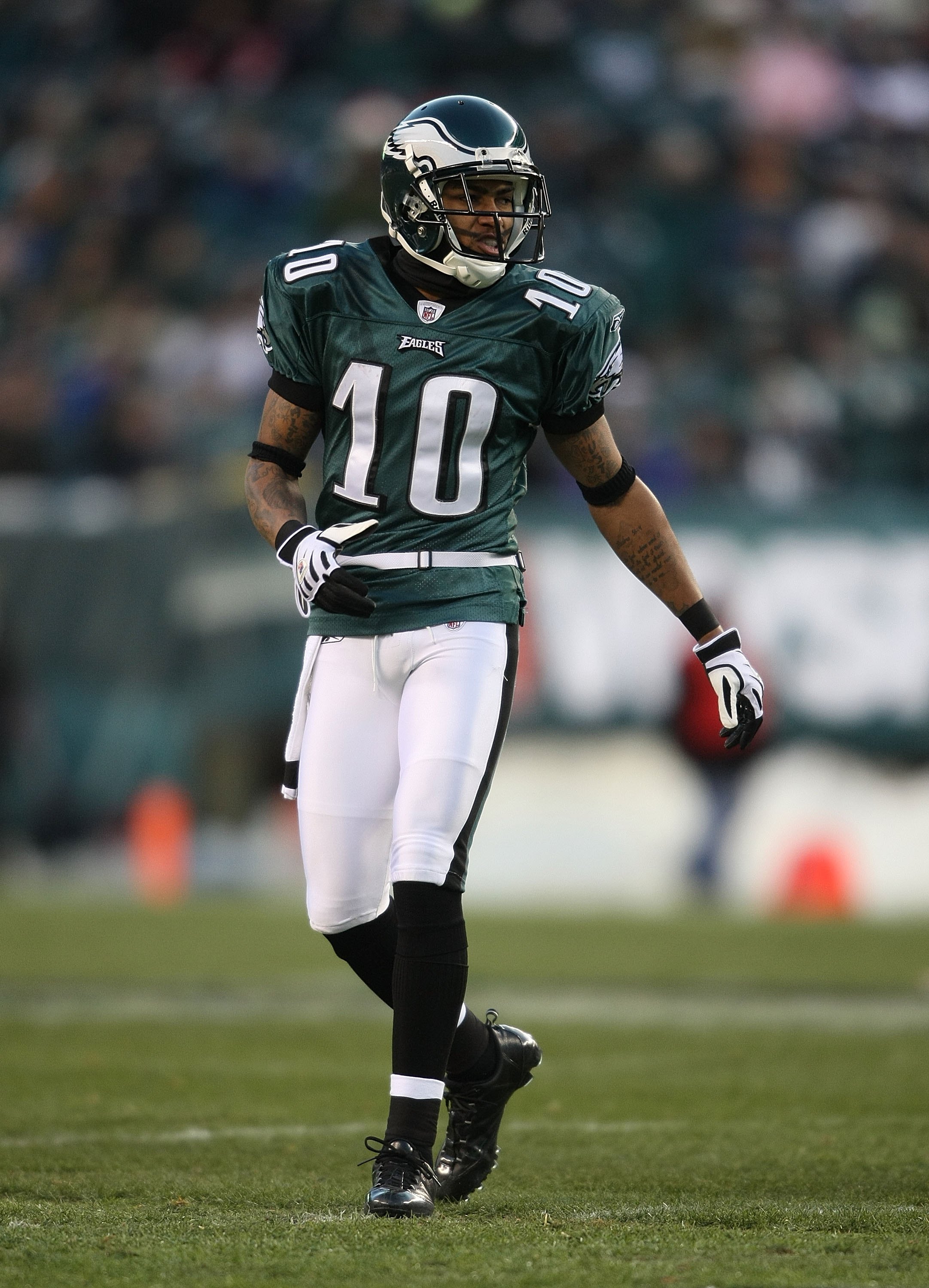 2010 DeSean Jackson Game Worn, Unwashed Philadelphia Eagles Jersey, Lot  #82410