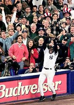 1996 World Series Final Out Baseball Caught by Charlie Hayes., Lot  #80107