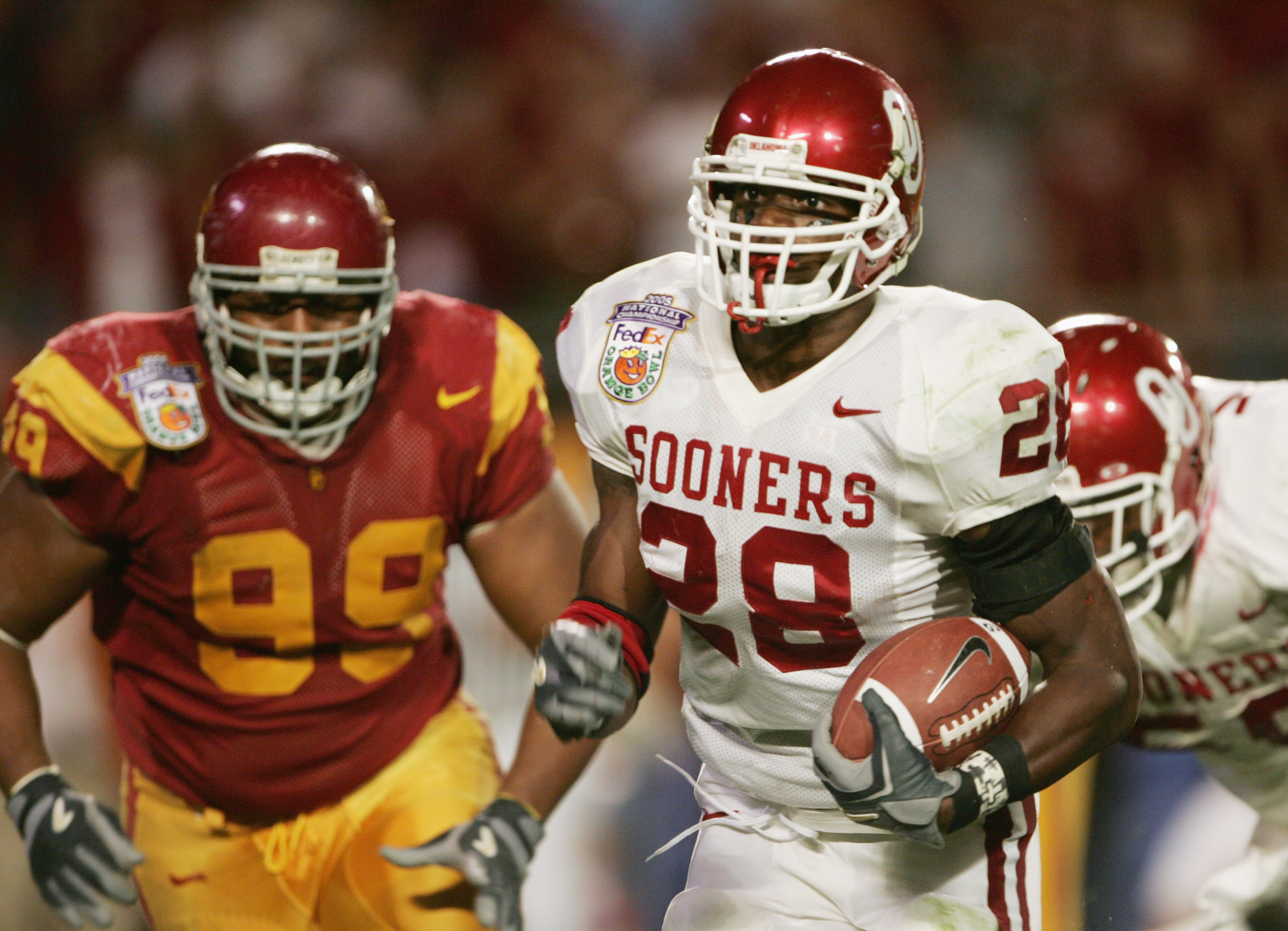 Junior Seau #55 USC Trojans Men's Red Home Jersey